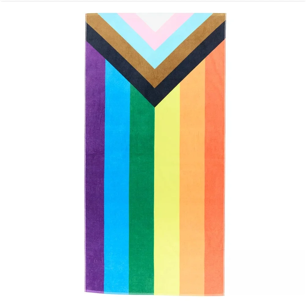 Sonoma Community Progress Pride Flag Beach Towel